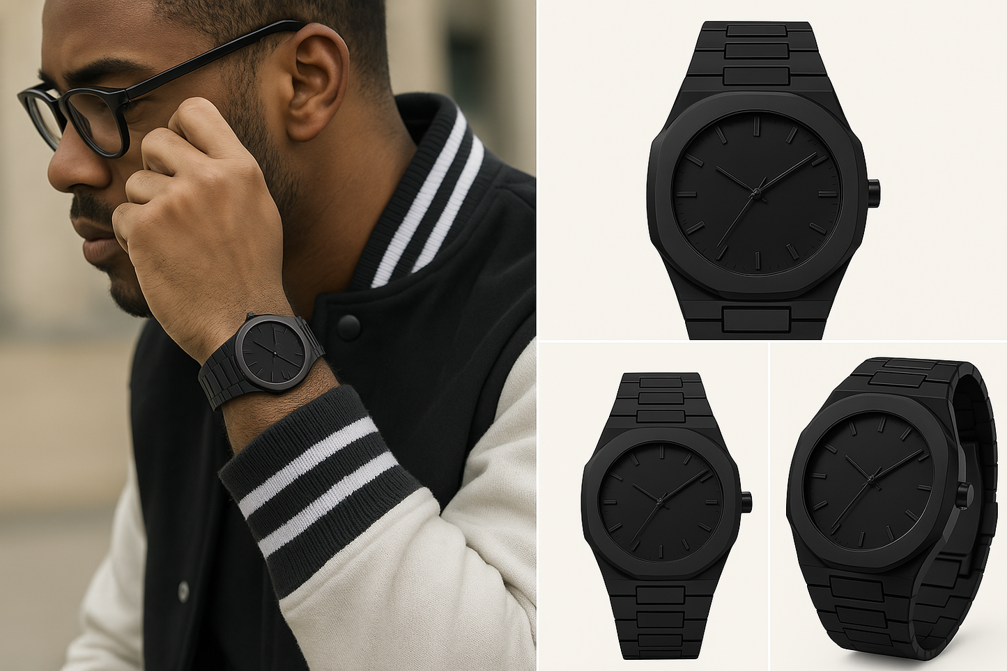 Montre Noire Polycarbone : L'Élégance Réinventée
