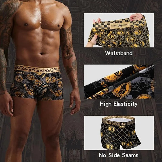 Lot de 5 Boxers: Confort et Fraîcheur Antibactérienne